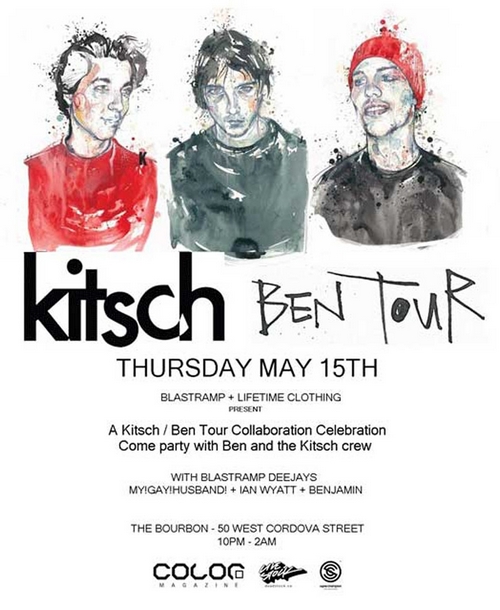 Ben Tour X Kitsch graphics release party